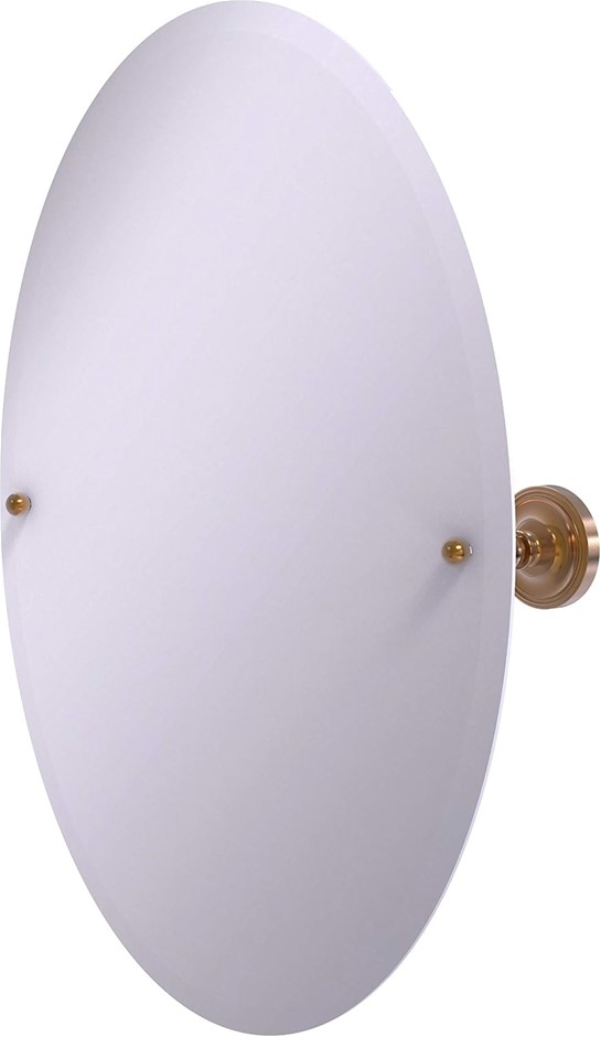 2 X ALLIED PRECISION INDUSTRIES PR-91 Oval Titl Beveled Edge, Wall Mirror,