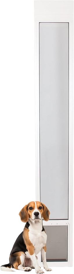 PETSAFE Freedom Aluminum Patio Panel Sliding Glass Dog and Cat Door, Adjust