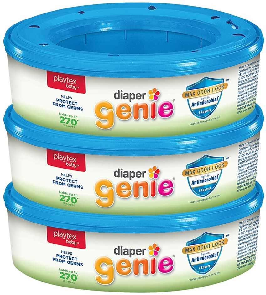 6 x PLAYTEX Set of 3 x 270pc Nappy Genie Refills.