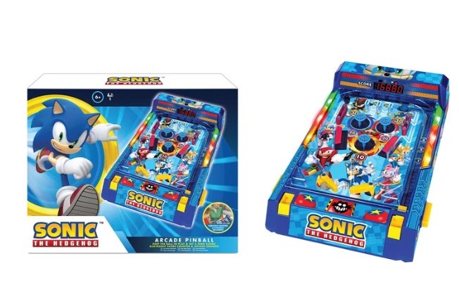ARCADE Pinball Assortment Premium Series Sonic Arcade Pinball. N.B: Damaged