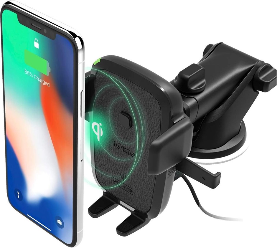 IOTTIE HLCRIO134 Easy One Touch 4 Qi Wireless Car Mount with Fast Charge fo