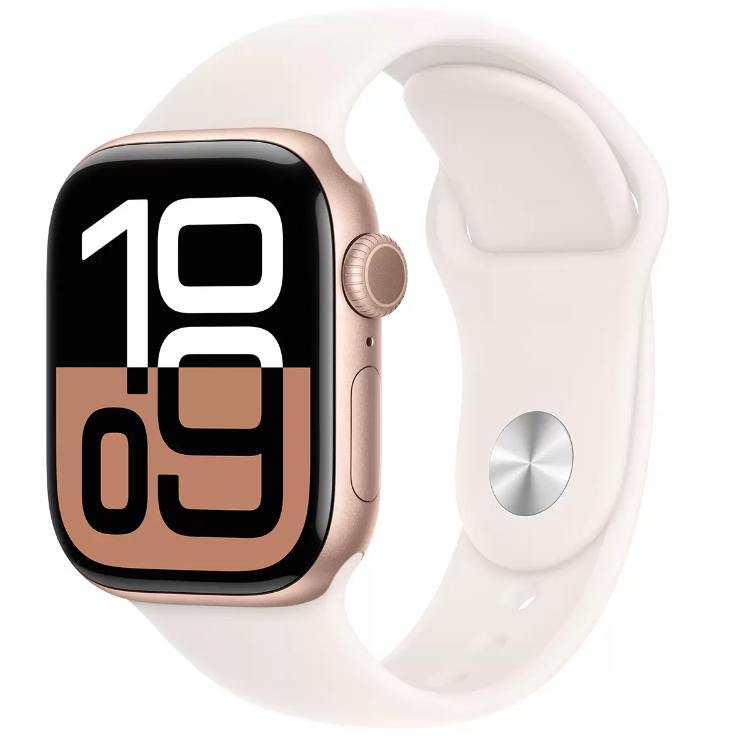 APPLE Watch Series 10 GPS 42mm Rose Gold Aluminium Case with Light Blush Sp