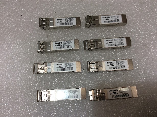 Avago AFBR-57D7AMZ-QL SFP+ Optical Transceiver Module (Lot of 8)