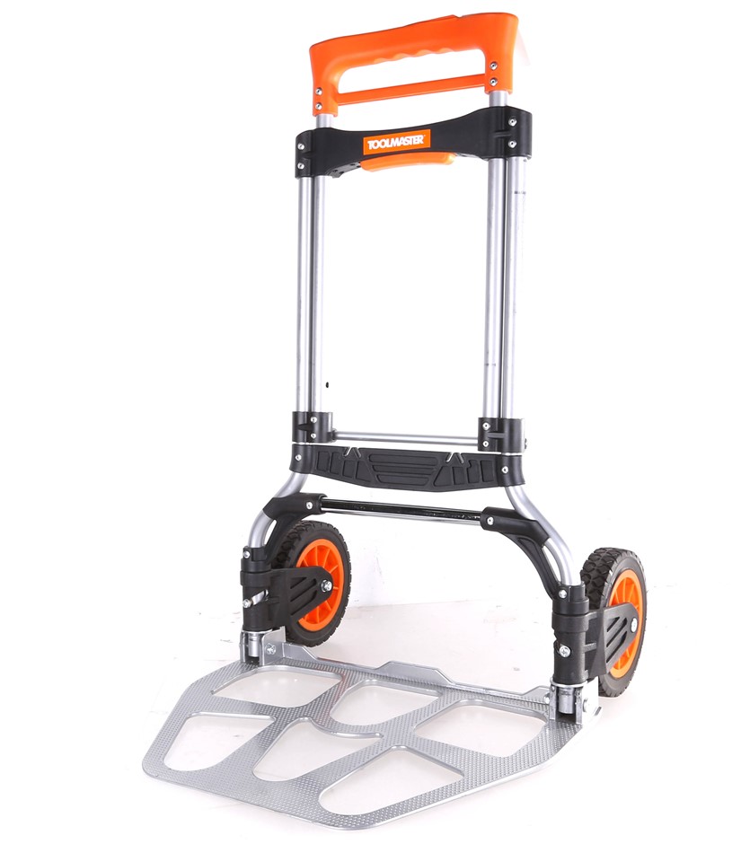 TOOLMASTER Aluminium Hand Trolley, Max Capacity 150kg. NB: Has been used.