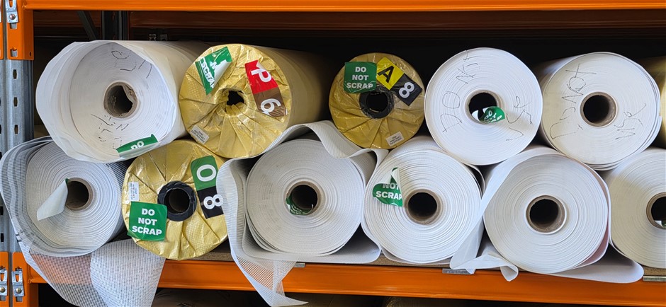 Assorted Open-Weave PVC Mesh Banner Rolls