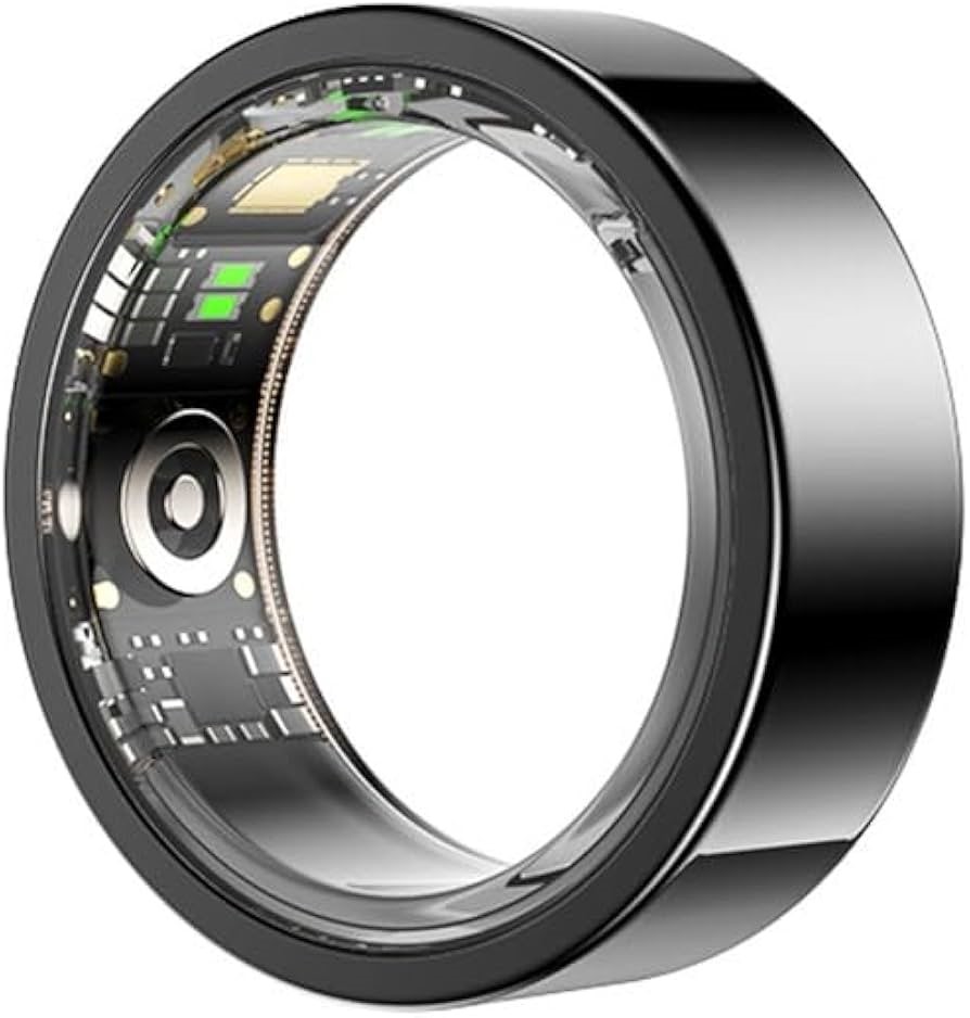 Kogan Aura Smart Ring (Black, Size 8) - KAASRBLK08A
