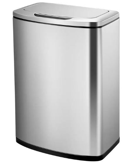 SENSIBLE ECO LIVING 47L Motion Sensor Stainless Steel Trash Bin.  Importa