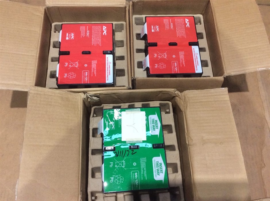 APC APCRBC124 Replacement Battery Cartridge - New Unboxing (Lot of 3)