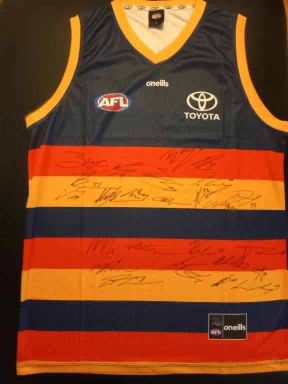 ADELAIDE CROWS 2026 SQUAD SIGNED GUERNSEY