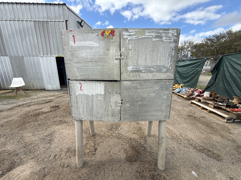<p>4 Door Aluminium Site Storage Box</p>