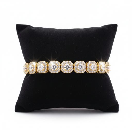 18k Yellow Gold Filled Bracelet stamped(18K)-20cm