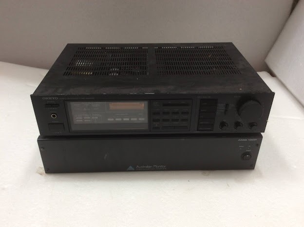 Onkyo TX-80 Quartz Synthesized Tuner Amplifier&Australian Monitor AMIS