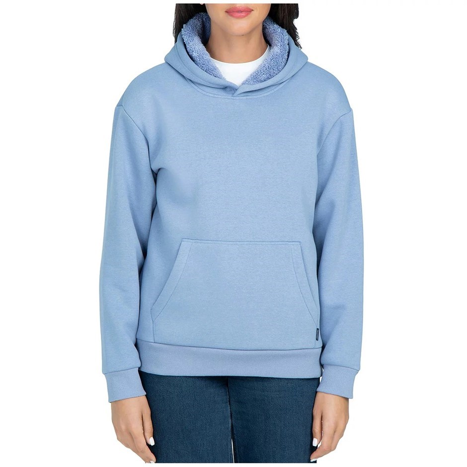 REALTREE Women's Sherpa-Lined Hoodie, Size M, Troposphere Blue. Buyers Not