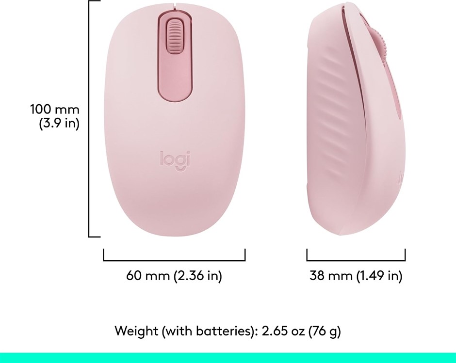 Logitech M196 Bluetooth Wireless Mouse, Compact and Portable Mouse for Lapt