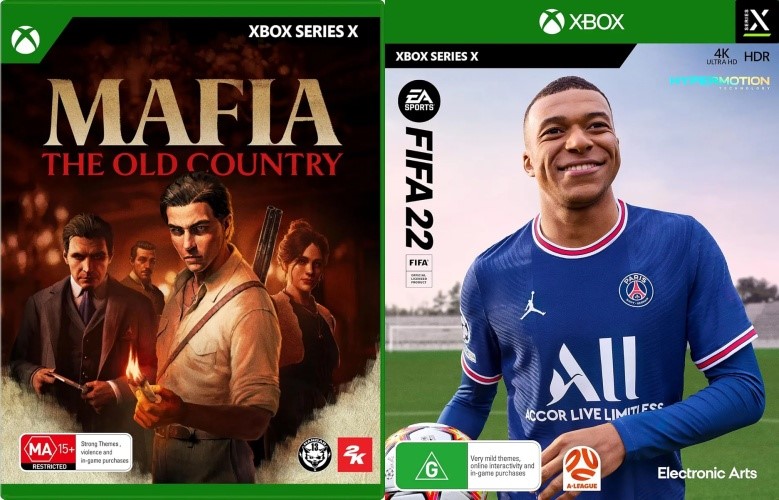 XBOX SERIES X GAME BUNDLE: 1 x Mafia: The Old Country & 1 x FIFA 22 Standar