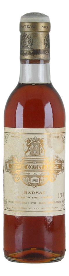 Chateau Coutet a Barsac Premier Cru 1981 (1x 375mL) France
