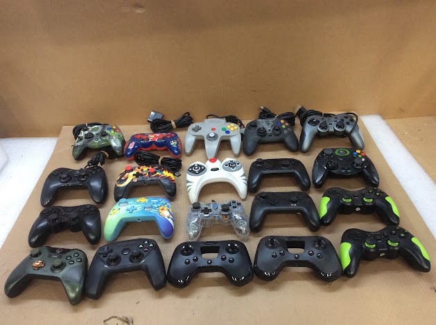 Logitech Mixed Brand and Model Game Controllers (Lot of 20)