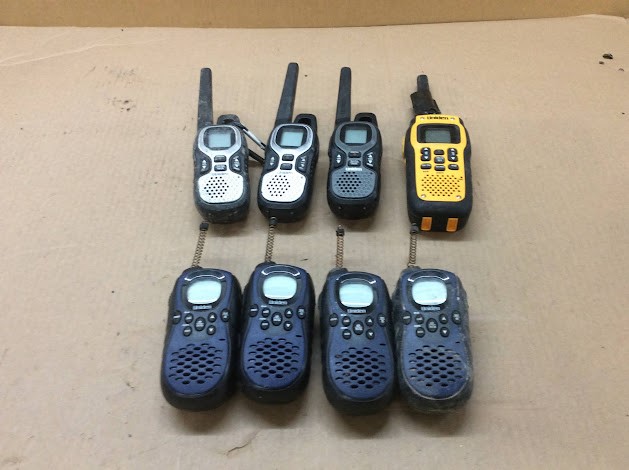 Uniden Mixed Model Two-way Radios (Lot of 8)