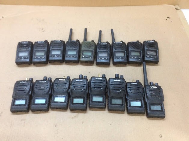 Oricom Mixed Model Handheld UHF CB Radios (Lot of 17)