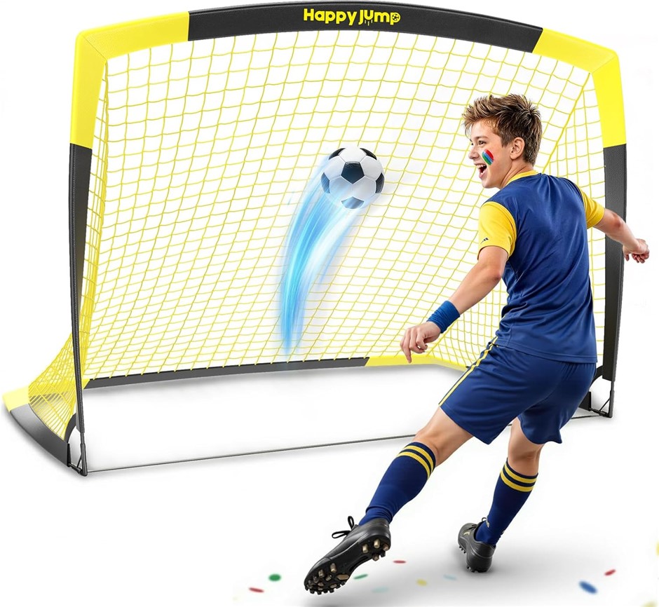 HAPPY JUMP 5 x 3.6/7 x 5 FT Soccer Training Goal Net