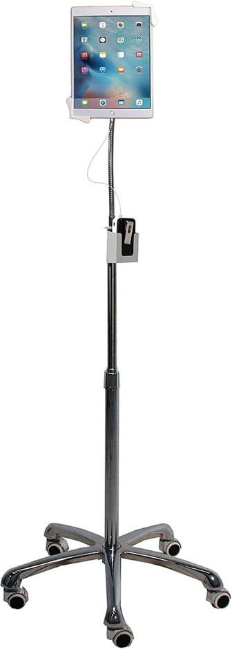 GOOSENECK Floor Stand – CTA Heavy-Duty Height-Adjustable Rotating Tablet St