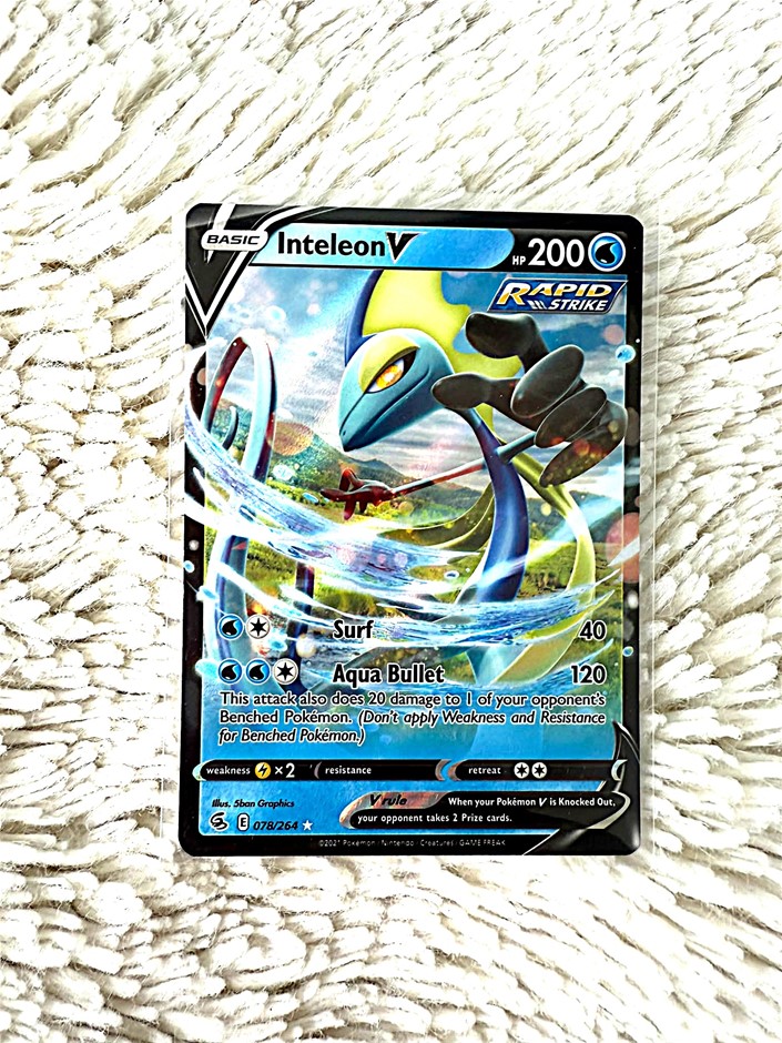 Inteleon V 078/264 from Fusion Strike w/ artwork and collector appeal.