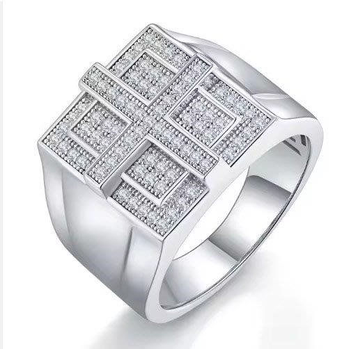 GRA Moissanite 925 sterling silver Ring -10US