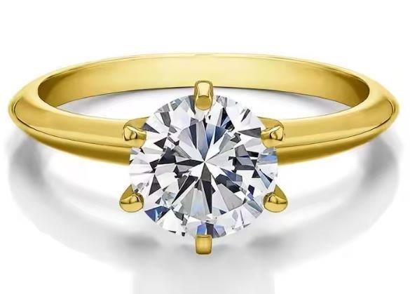 1.0ct GRA Moissanite white 925 sterling silver Ring -7US