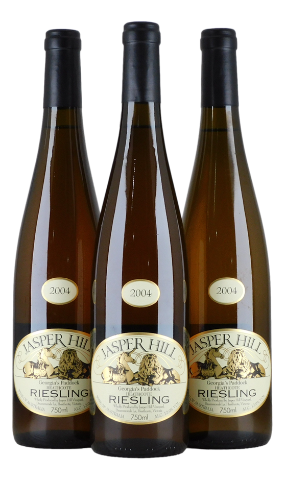 Jasper Hill Georgia's Paddock Riesling 2004 (3x 750mL), Heathcote, VIC.