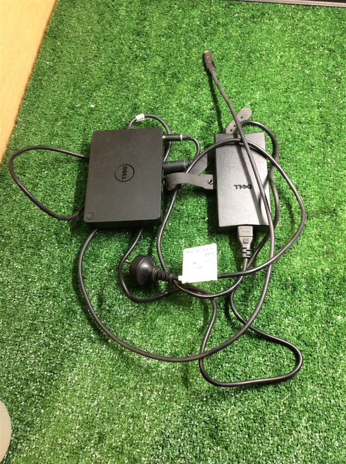 Dell K17A Docking Station + Dell DA130PE1-00 AC Adapter