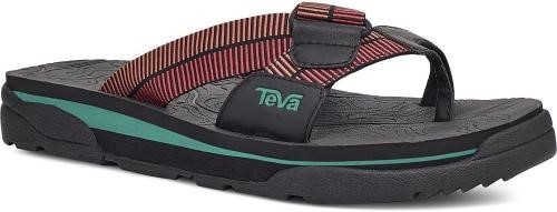 TEVA Men's Revive 95 Outdoor Sandal, US12/EU45.5, Black/Roccoco Red, 112405
