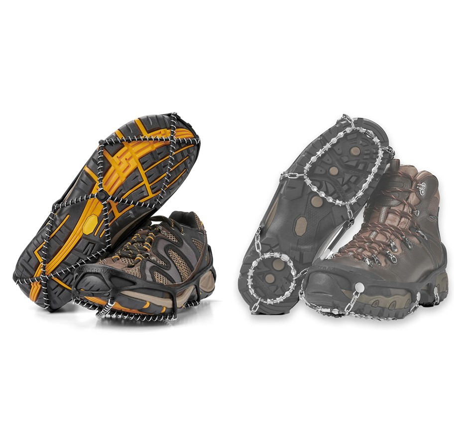 2 Pairs x YAKTRAX Walk Cleats For Ice, Snow, & Multi-Terrain Surfaces, Size