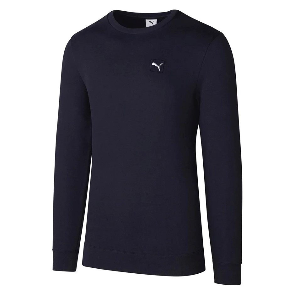 PUMA Men's ESS Elevated Crew Pullover, Size L, New Navy (16), 199181. Buye