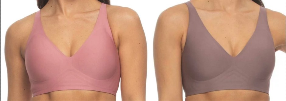 Jezebel Women's Bra 2 Pack Mauve/Rose Large Buyers Note - Discount Freight