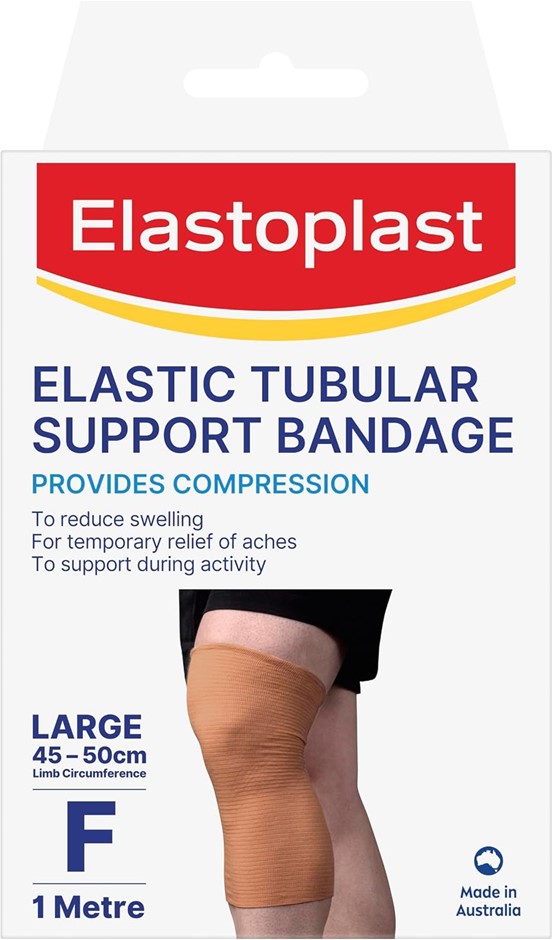 4 x ELASTOPLAST 1m Elastic Tubular Support Bandage Size Large F, 45-50cm Ci