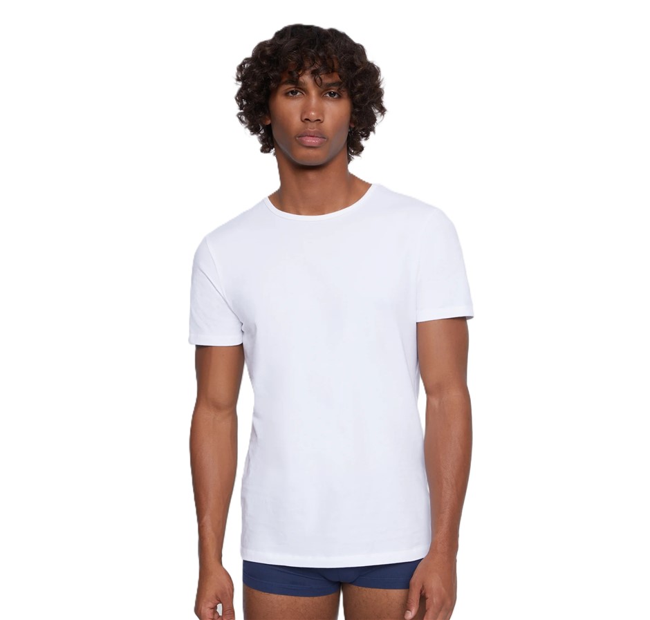 2 x LEVI'S Men's Crew Tees, Size 2XL, 100% Cotton, White. Buyers Note - Di