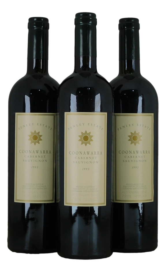 Penley Estate Cabernet Sauvignon 1993 (3x 750mL), Coonawarra.