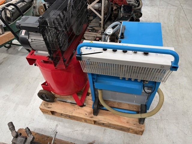 <p>Tyrolit Slurry Filter Press & Caps 120L Air Compressor, Model: B3800B - 
