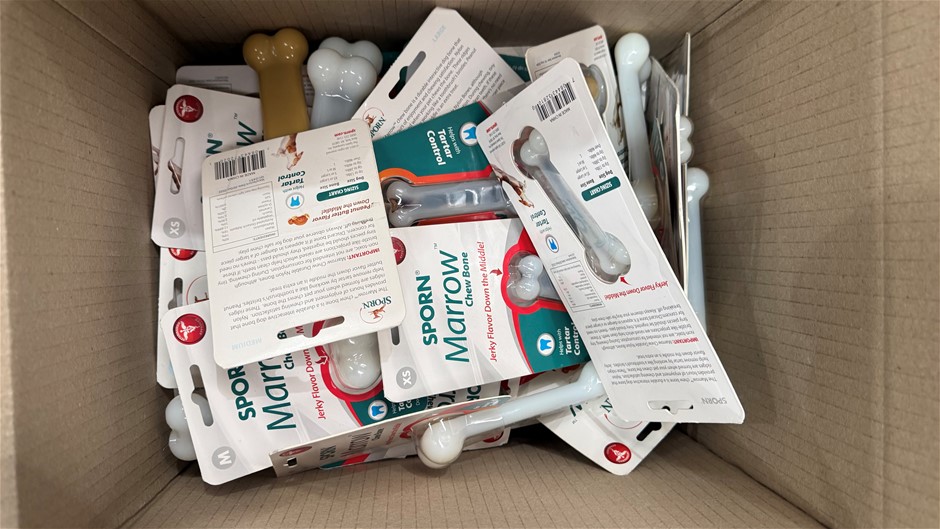Assorted Box of Sporn Dog Chews, Various Sizes