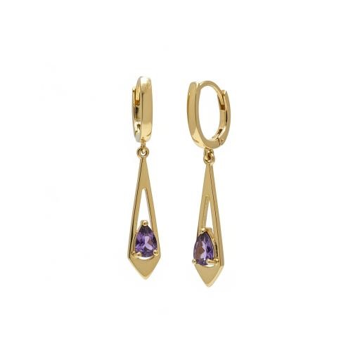 14K/Italy Yellow Gold Filled Earring -(stamped 14K/Italy)-Warranty Quality