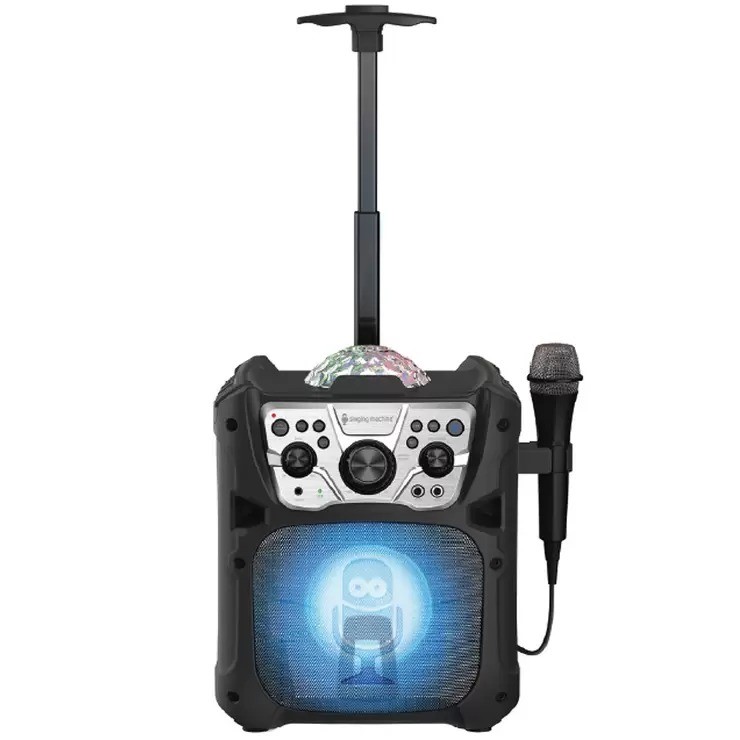 SINGING MACHINE Mini Fiesta Karaoke Machine. NB: Used, Device Randomly Powe