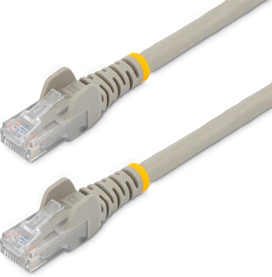 10 Pack CAT6 Ethernet Cables with Snagless RJ45 Connectors 3 ft. Gray