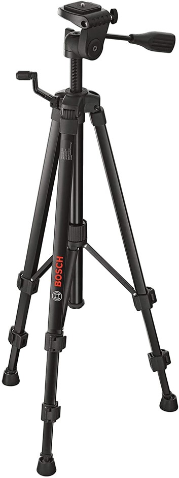 BOSCH Lightweight Compact Tripod with Adjustable Legs. 55 cm to 155 cm Exte