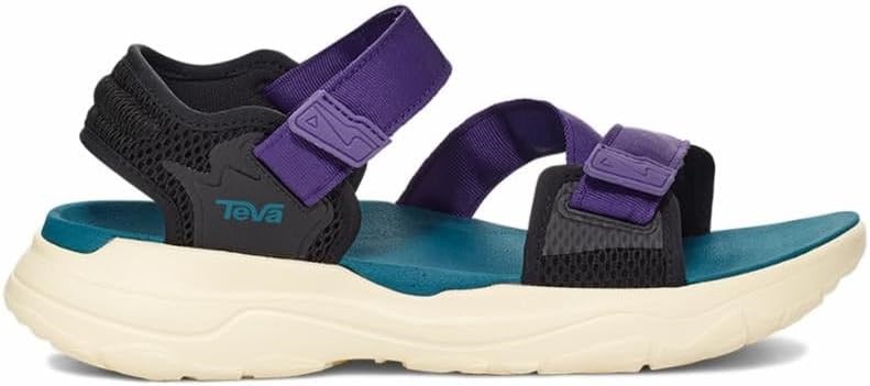 TEVA Men's Zymic Sandals, Size US11 / EU44.5, Black/Purple (BPRPL), 1124049