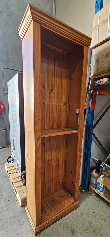 Pine Timber Shelving Unit, 650 x 800 x H2100mm. NB: Used.