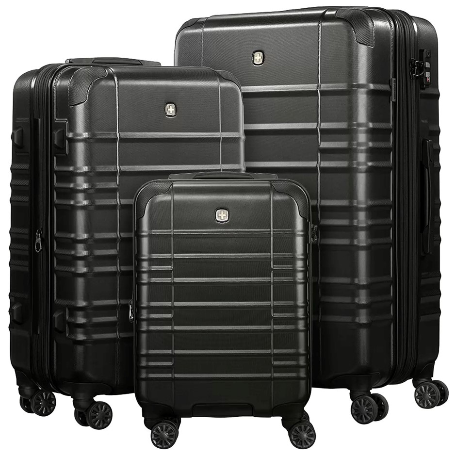 WENGER Latitude Hardside Luggage 3 Piece Set, Large: 77.5cm, Medium: 66.7cm