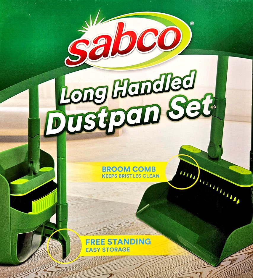 2 x SABCO Long Handled Dustpan Set. N.B: Not in original packaging, some pa