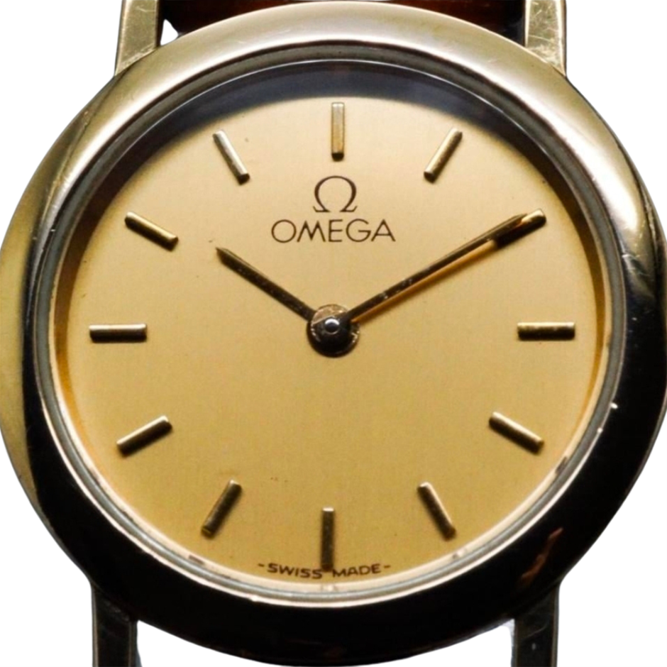 OMEGA DE VILLE QUARTZ 22MM GOLD-PLATED STEEL 595.0097.2 GOLD WXO