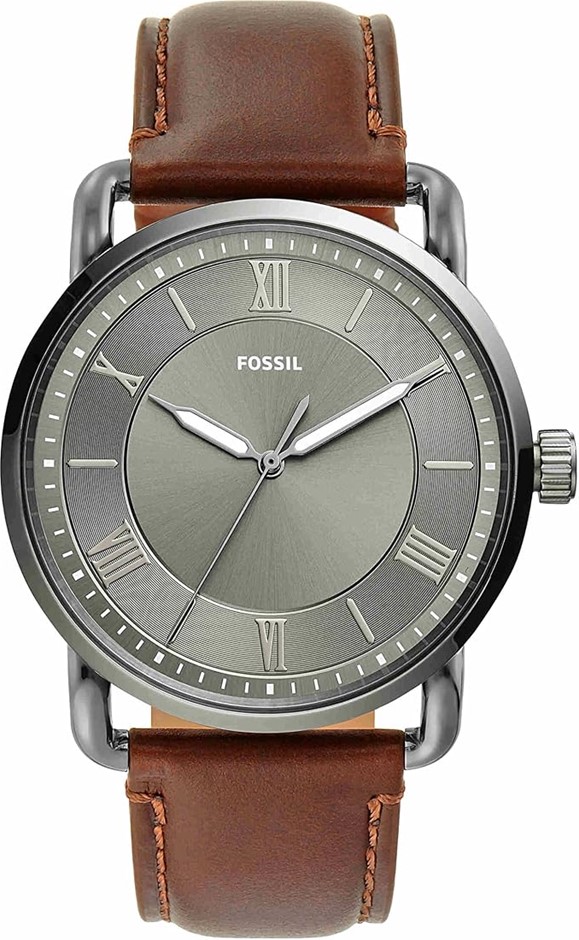 FOSSIL Men's Watch FS5664, Smoke, Brown, Quartz Movement NB: need battery r