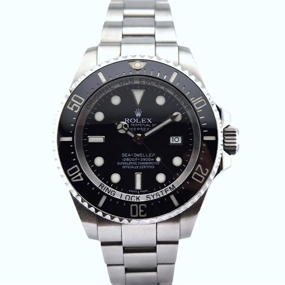 ROLEX SEA-DWELLER DEEPSEA AUTO 44MM STAINLESS STEEL REF 116660 BLACK WXO